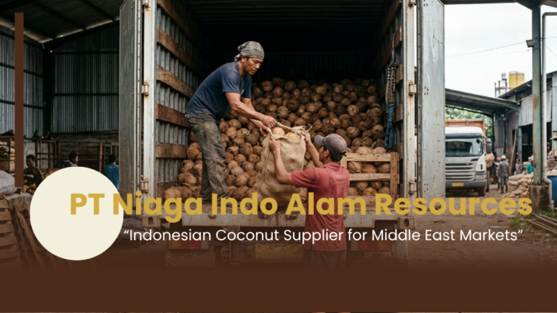 Indonesian coconut products prepared for Middle East export markets